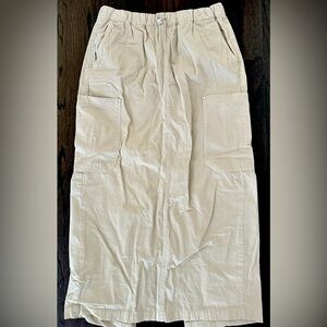 Zara Maxi Cream Skirt Size M